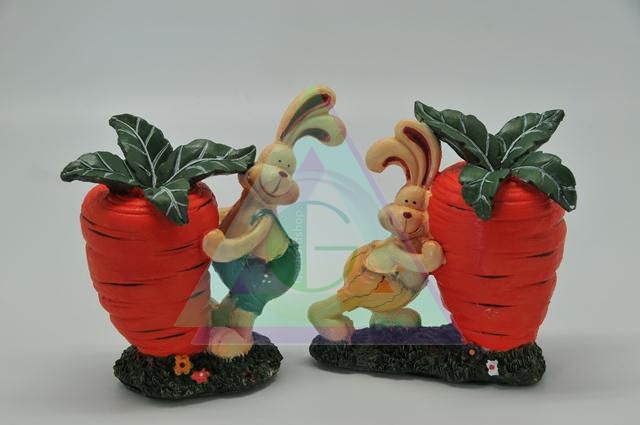 Dekorácia Veľkonočná zajačik s mrkvou