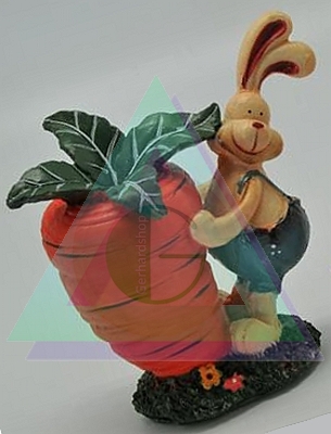 Dekorácia Veľkonočná zajačik s mrkvou 1