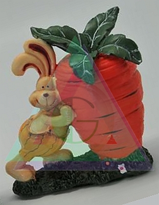 Dekorácia Veľkonočná zajačik s mrkvou 2