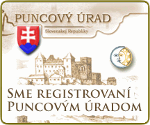 Tento obchod je registrovaný Puncovým Úradom Slovenskej republiky