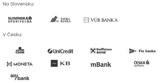 Podpororujeme online platby prostredníctvom bankových tlačidil Online Platby bankovými tlačidlami